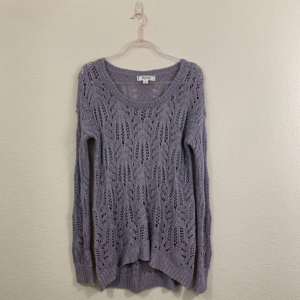 2️⃣/2️⃣0️⃣Decree lavender knit sweater